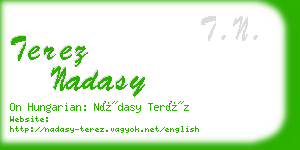 terez nadasy business card